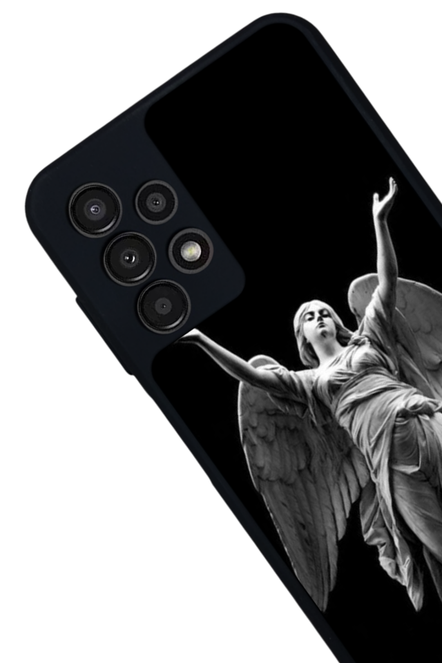 Samsung Galaxy A23 Uyumlu Melek Tasarımlı Glossy Premium Kılıf