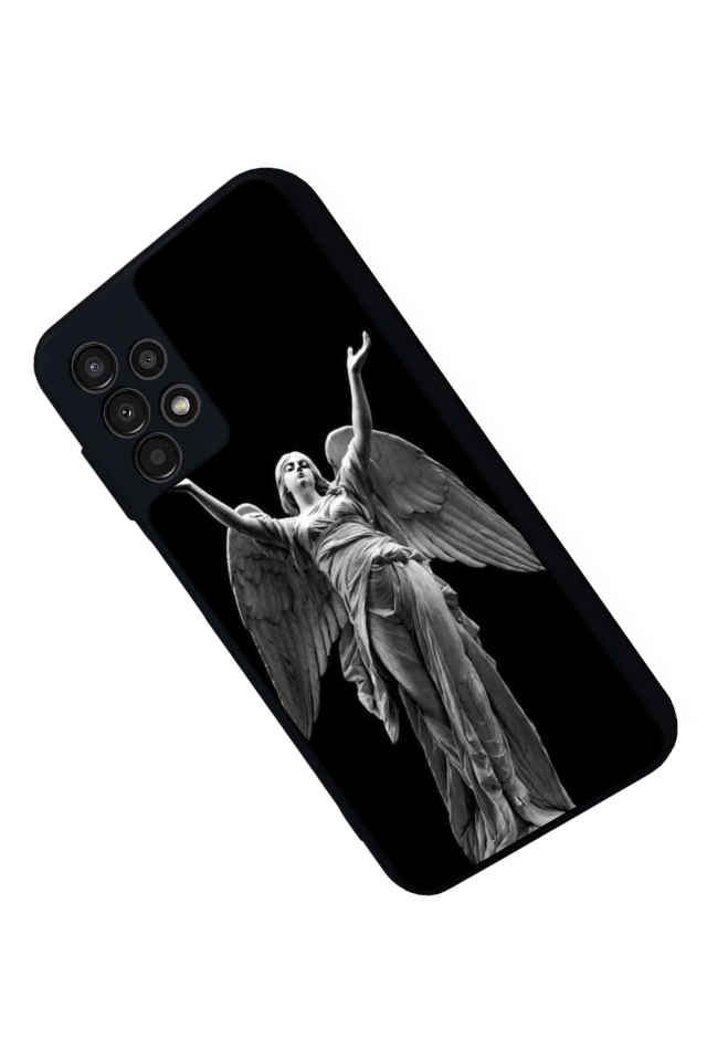 Samsung Galaxy A23 Uyumlu Melek Tasarımlı Glossy Premium Kılıf