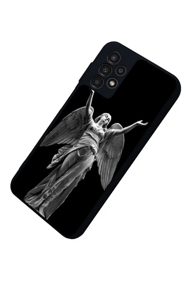 Samsung Galaxy A23 Uyumlu Melek Tasarımlı Glossy Premium Kılıf