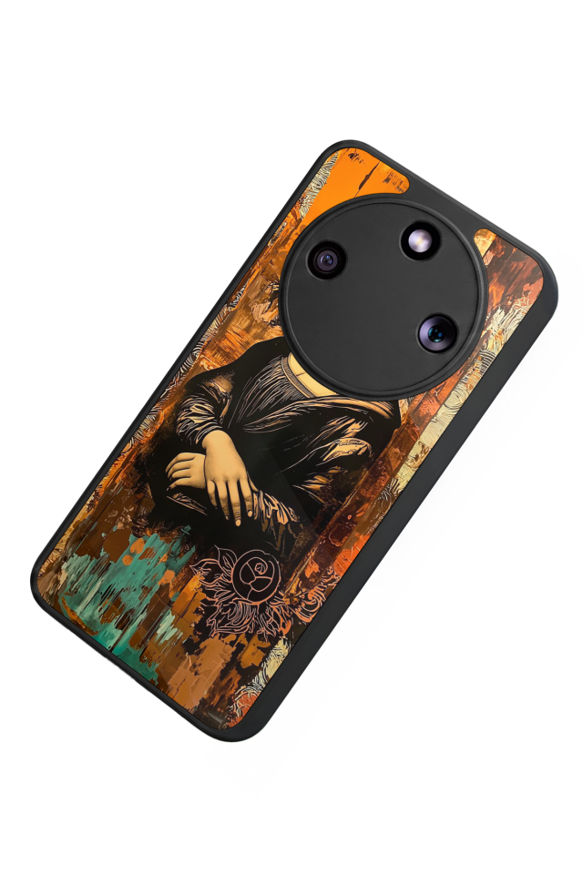 Honor Magic 8 Lite Uyumlu Monalisa Tasarımlı Glossy Premium Kılıf