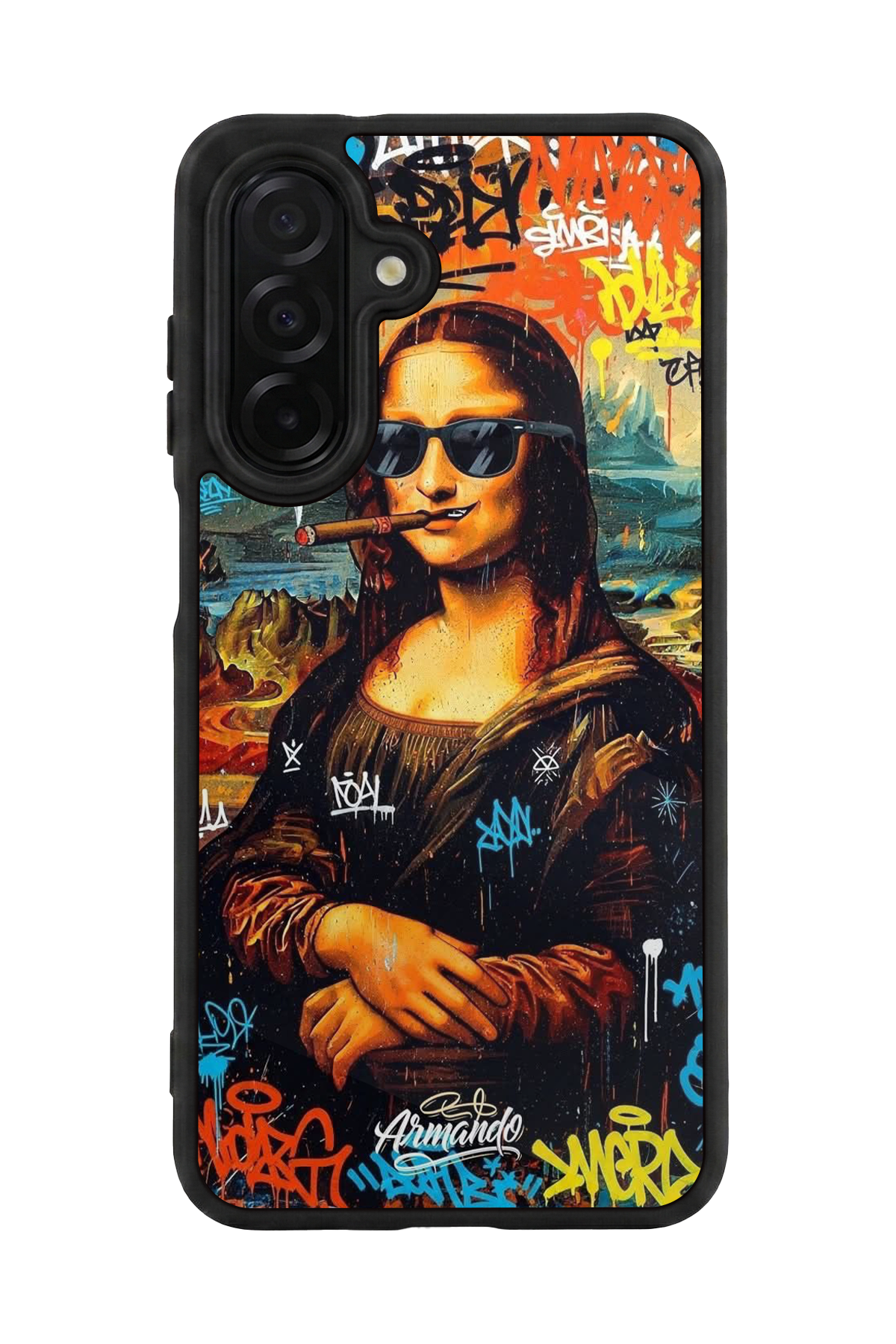 Samsung Galaxy A36 Uyumlu Monalisa Tasarımlı Glossy Premium Kılıf
