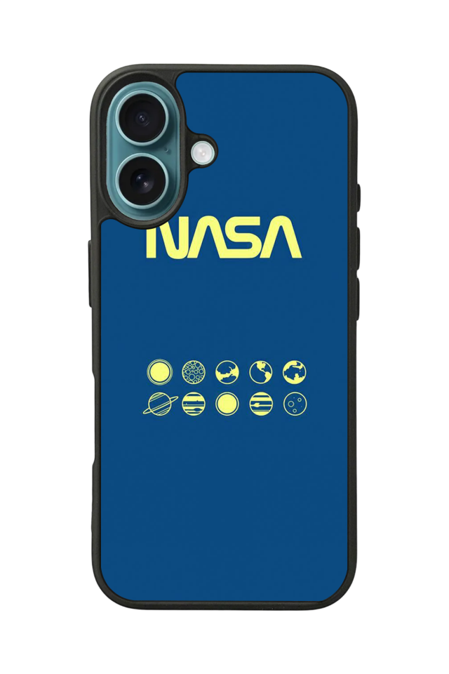 iPhone 16 Plus Uyumlu Nasa Tasarımlı Glossy Premium Kılıf