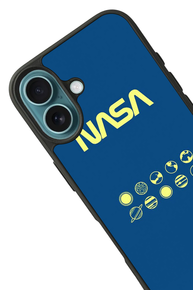 iPhone 16 Plus Uyumlu Nasa Tasarımlı Glossy Premium Kılıf