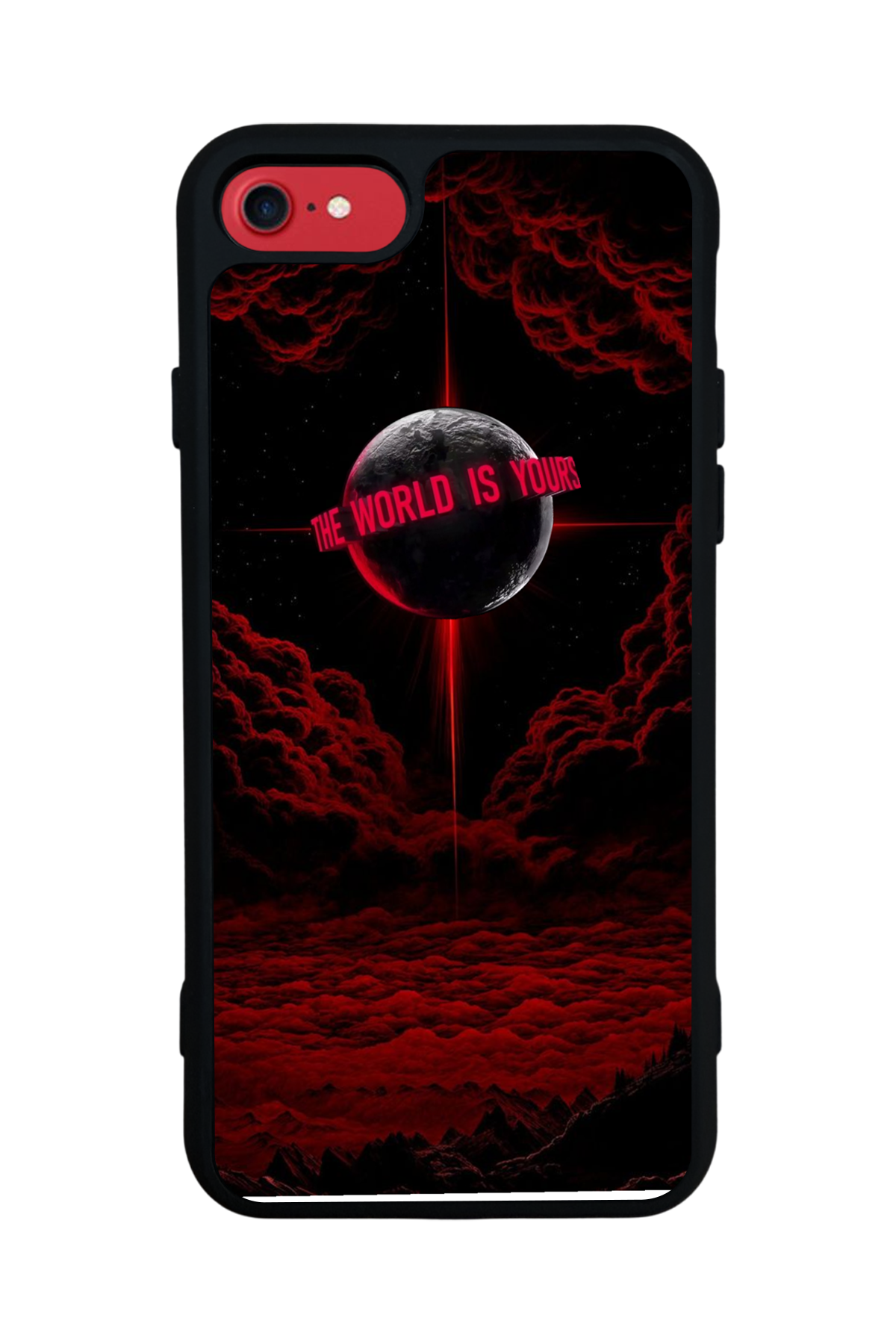 iPhone SE Uyumlu Scarface Tasarımlı Glossy Premium Kılıf