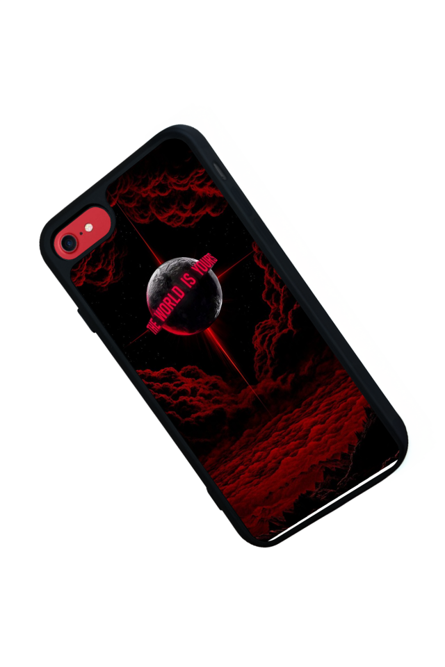 iPhone SE Uyumlu Scarface Tasarımlı Glossy Premium Kılıf