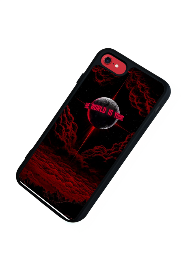 iPhone SE Uyumlu Scarface Tasarımlı Glossy Premium Kılıf