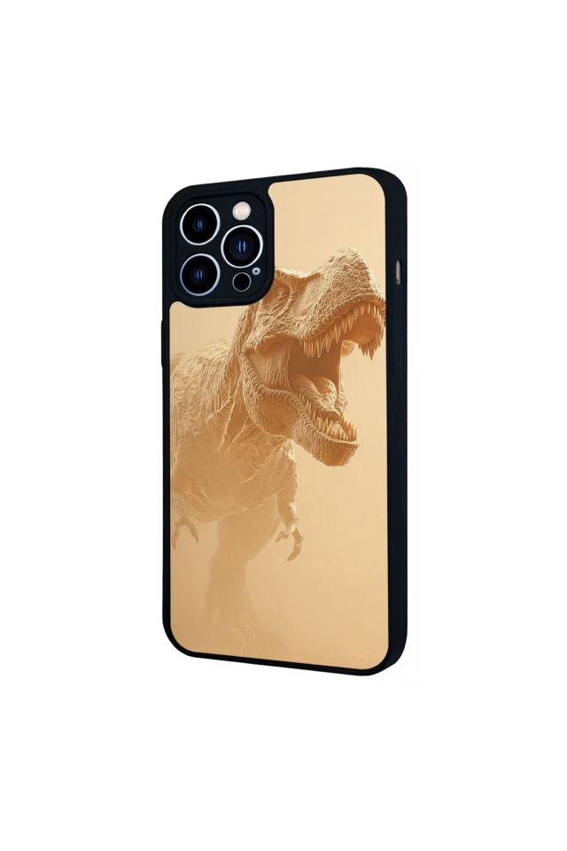 iPhone 13 Pro Max Uyumlu Dinazor Tasarımlı Glossy Premium Kılıf