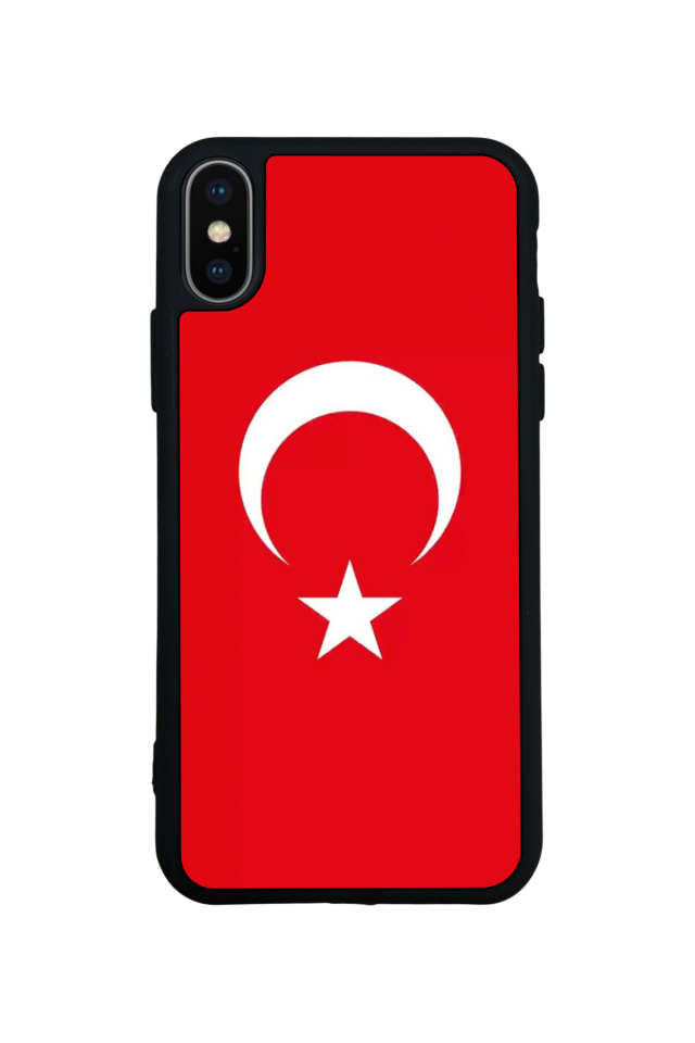 iPhone XS Max Uyumlu Türk Bayragi Tasarımlı Glossy Premium Kılıf