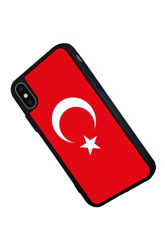 iPhone XS Max Uyumlu Türk Bayragi Tasarımlı Glossy Premium Kılıf