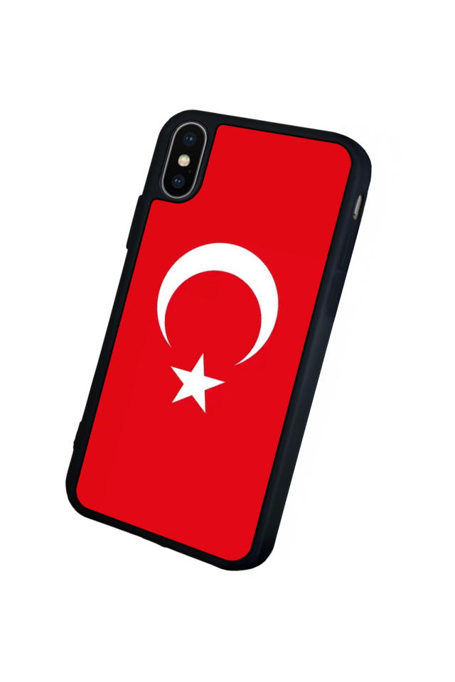 iPhone XS Max Uyumlu Türk Bayragi Tasarımlı Glossy Premium Kılıf