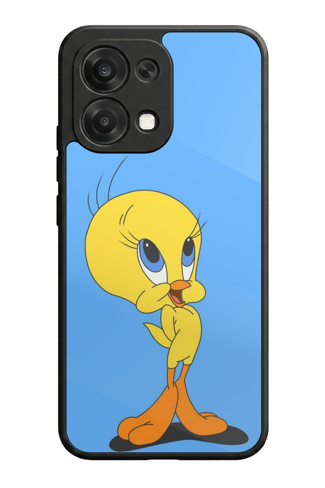 Oppo A6 Pro Uyumlu Tweety Tasarımlı Glossy Premium Kılıf