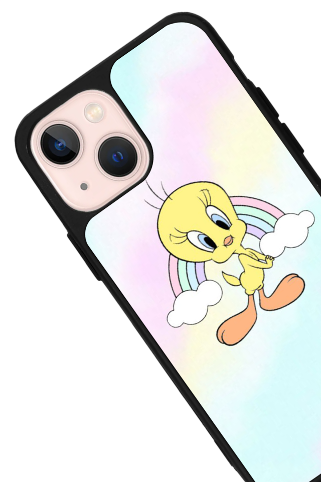 iPhone 13 Mini Uyumlu Tweety Tasarımlı Glossy Premium Kılıf