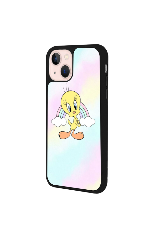 iPhone 13 Mini Uyumlu Tweety Tasarımlı Glossy Premium Kılıf