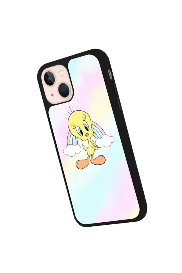iPhone 13 Mini Uyumlu Tweety Tasarımlı Glossy Premium Kılıf