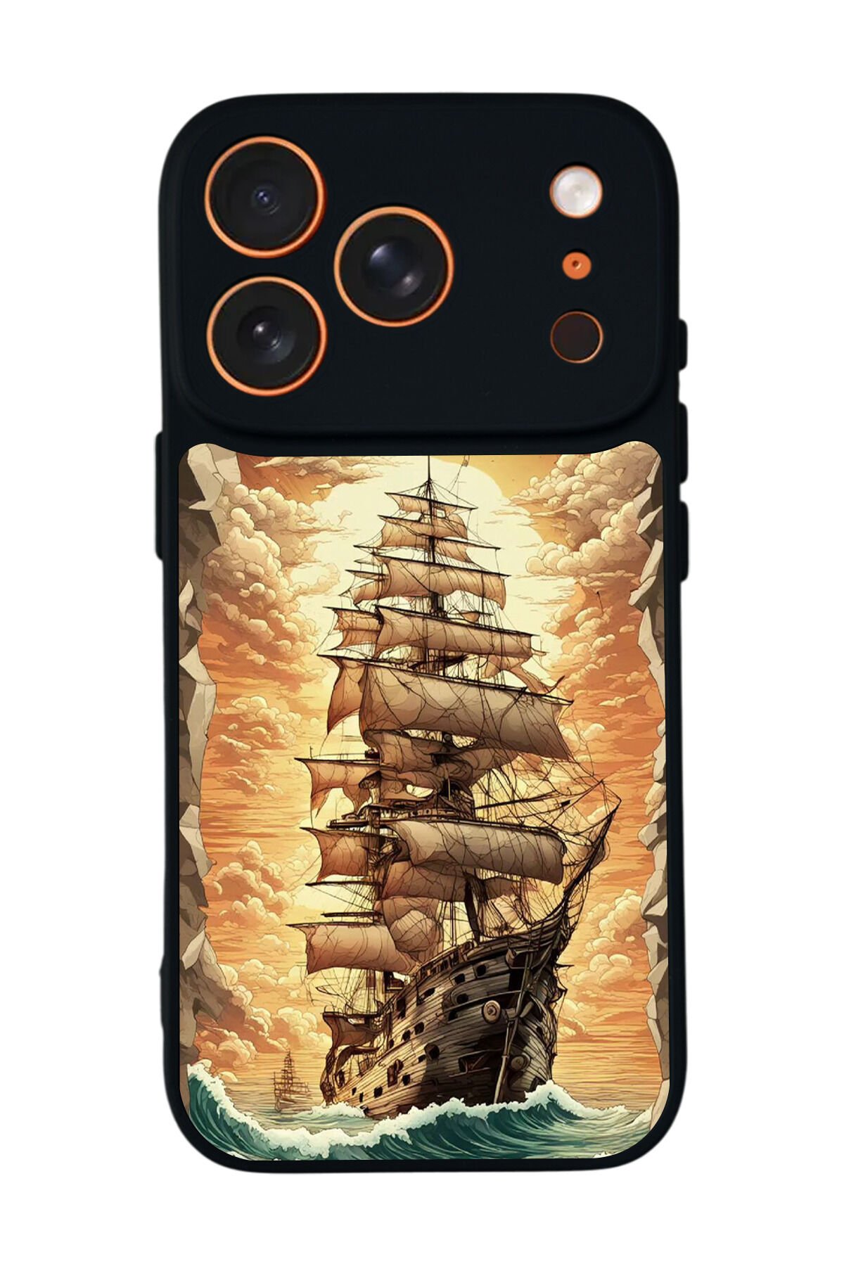iPhone 17 Pro Uyumlu Korsan Tasarımlı Glossy Premium Kılıf