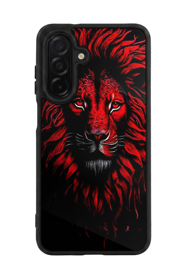 Samsung Galaxy A56 Uyumlu Aslan Tasarımlı Glossy Premium Kılıf