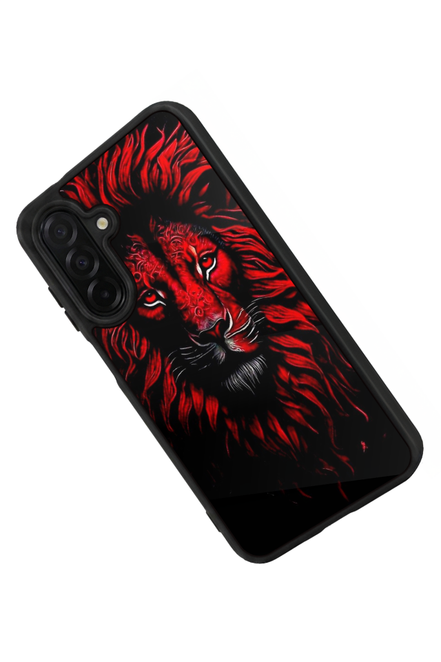 Samsung Galaxy A56 Uyumlu Aslan Tasarımlı Glossy Premium Kılıf