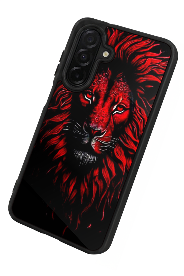 Samsung Galaxy A56 Uyumlu Aslan Tasarımlı Glossy Premium Kılıf