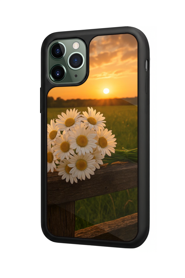 iPhone 11 Pro Max Uyumlu Cicek Tasarımlı Glossy Premium Kılıf