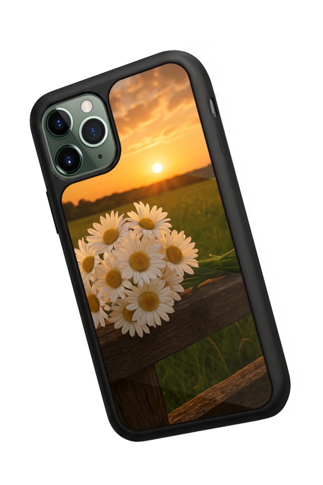 iPhone 11 Pro Max Uyumlu Cicek Tasarımlı Glossy Premium Kılıf