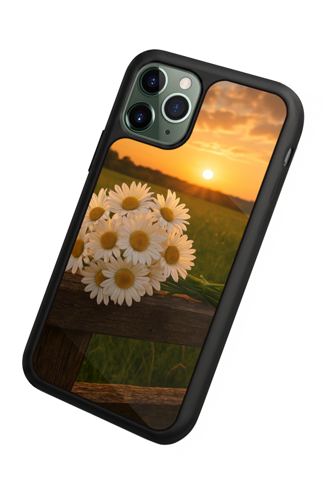 iPhone 11 Pro Max Uyumlu Cicek Tasarımlı Glossy Premium Kılıf