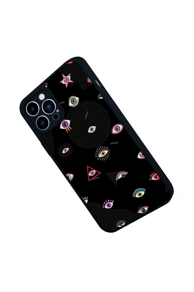 iPhone 13 Pro Max Uyumlu Göz Tasarımlı Glossy Premium Kılıf