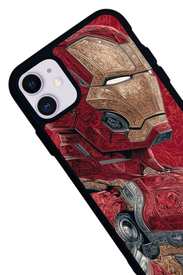 iPhone 11 Uyumlu  Iron Man ( Demir Adam ) Tasarımlı Glossy Premium Kılıf