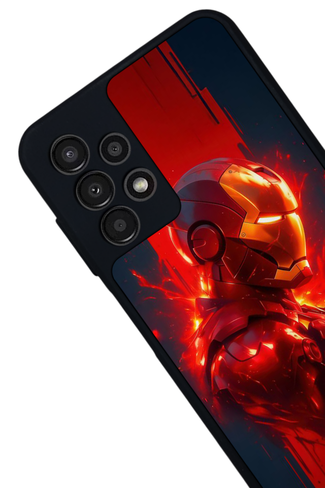Samsung Galaxy A13 Uyumlu  Iron Man ( Demir Adam ) Tasarımlı Glossy Premium Kılıf