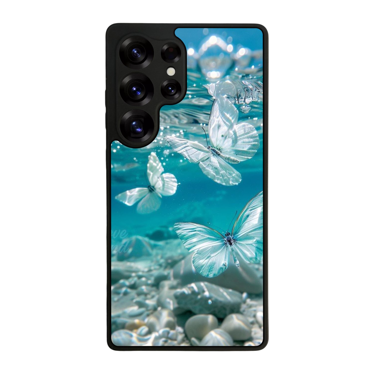 Samsung Galaxy S25 Ultra Uyumlu Kelebek Tasarımlı Glossy Premium Kılıf