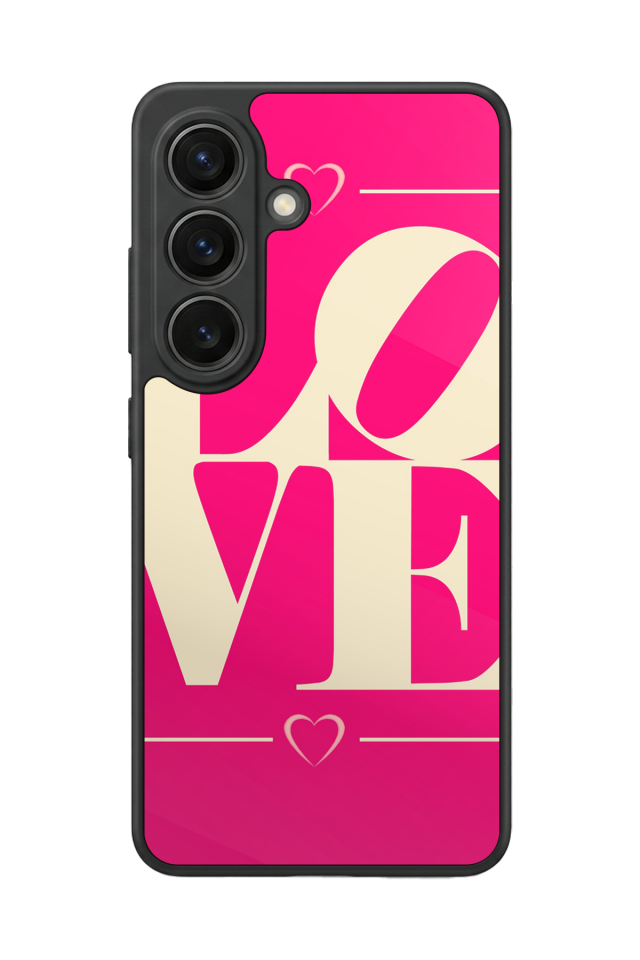 Samsung Galaxy S26 Uyumlu Love Tasarımlı Glossy Premium Kılıf