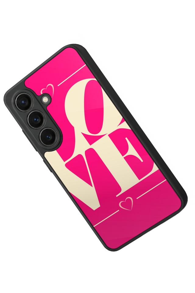 Samsung Galaxy S26 Uyumlu Love Tasarımlı Glossy Premium Kılıf