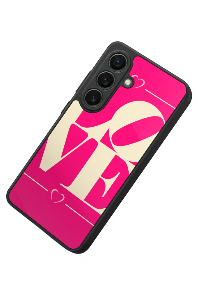 Samsung Galaxy S26 Uyumlu Love Tasarımlı Glossy Premium Kılıf