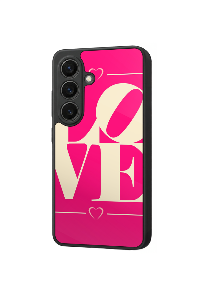 Samsung Galaxy S26 Uyumlu Love Tasarımlı Glossy Premium Kılıf