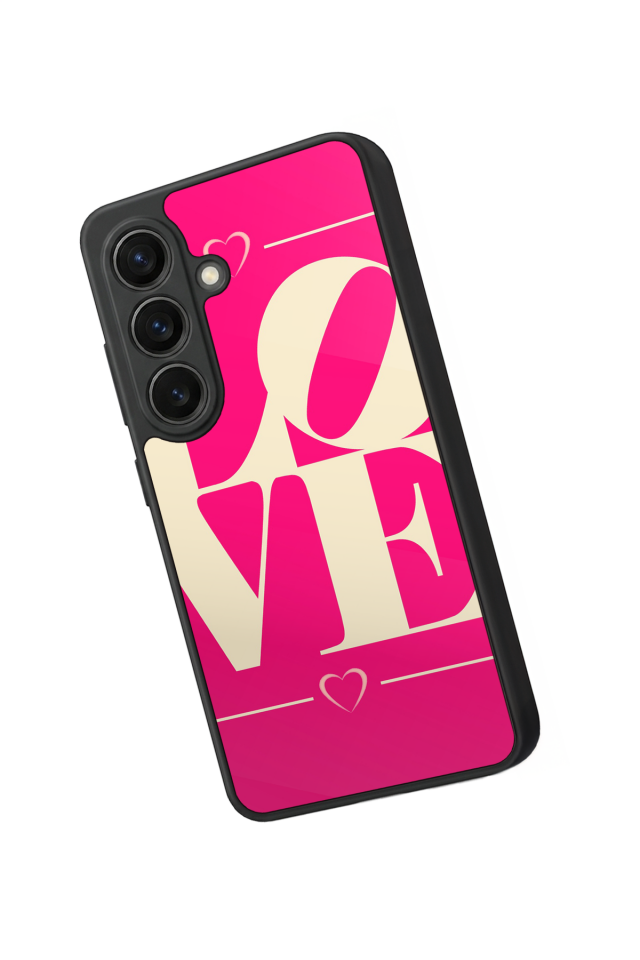 Samsung Galaxy S26 Uyumlu Love Tasarımlı Glossy Premium Kılıf