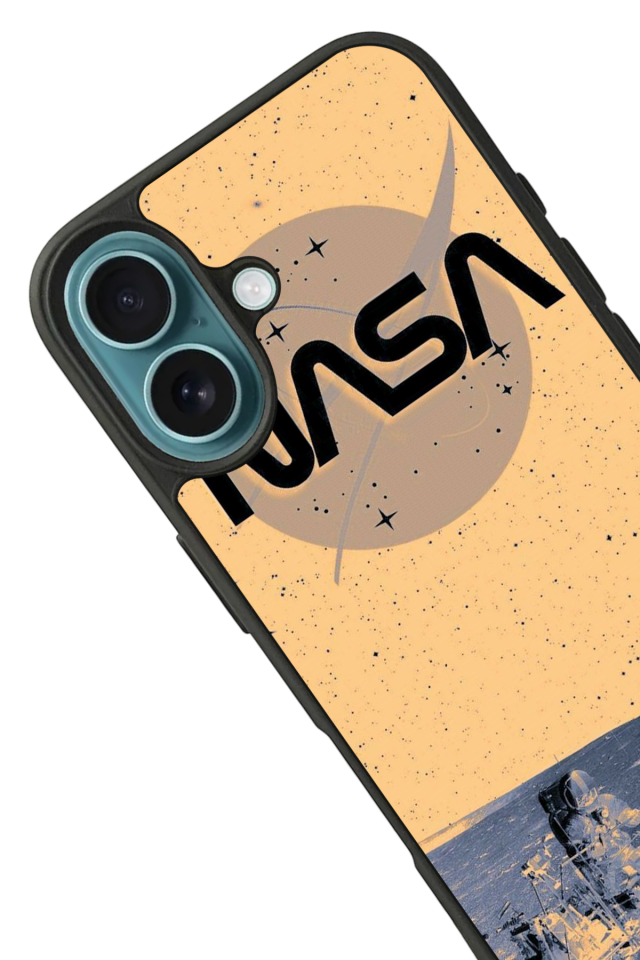 iPhone 16 Plus Uyumlu Nasa Tasarımlı Glossy Premium Kılıf