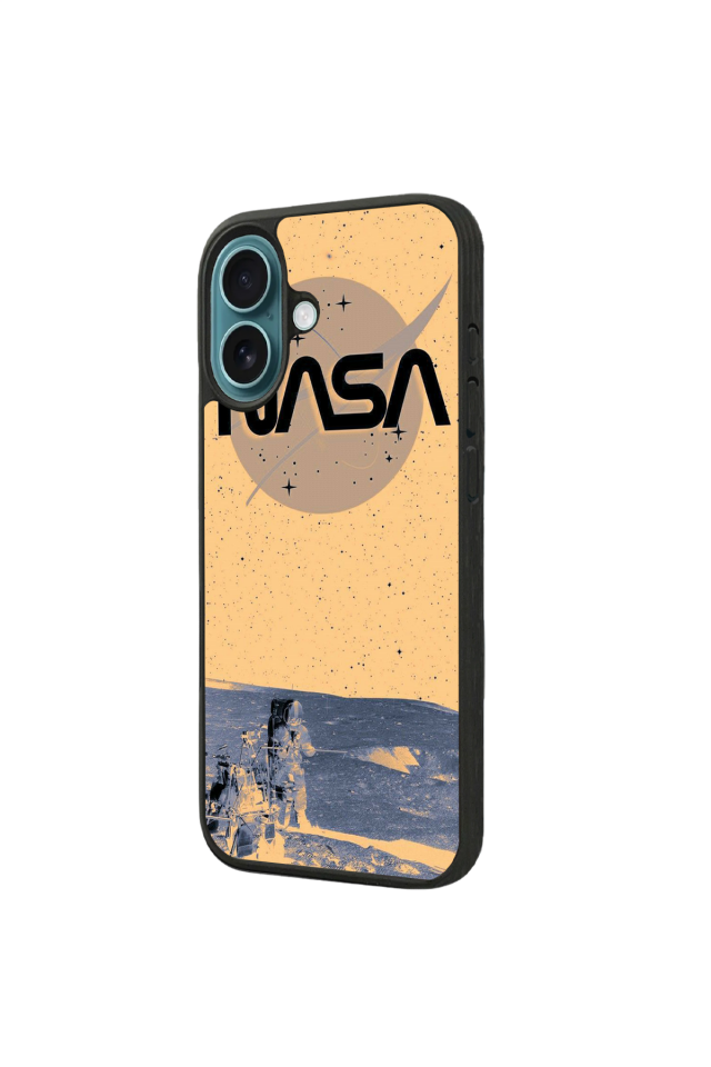 iPhone 16 Plus Uyumlu Nasa Tasarımlı Glossy Premium Kılıf