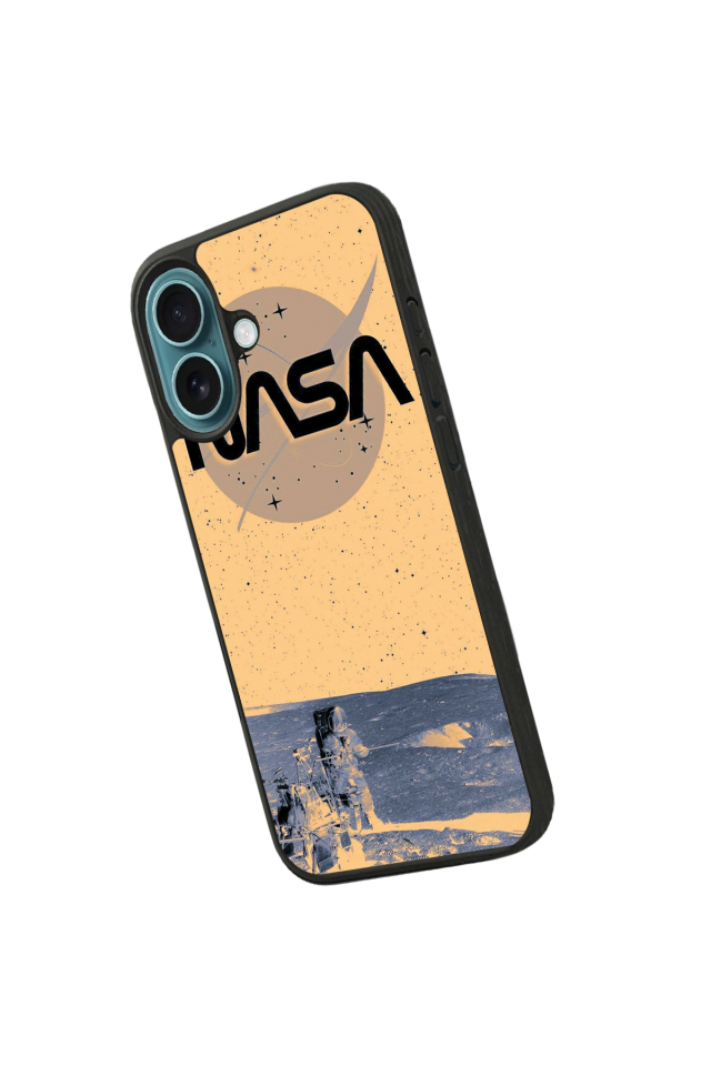 iPhone 16 Plus Uyumlu Nasa Tasarımlı Glossy Premium Kılıf