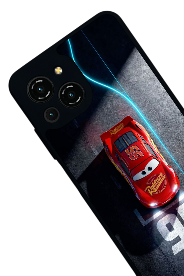 Reeder S23 Pro Max Uyumlu Simsek McQueen Tasarımlı Glossy Premium Kılıf