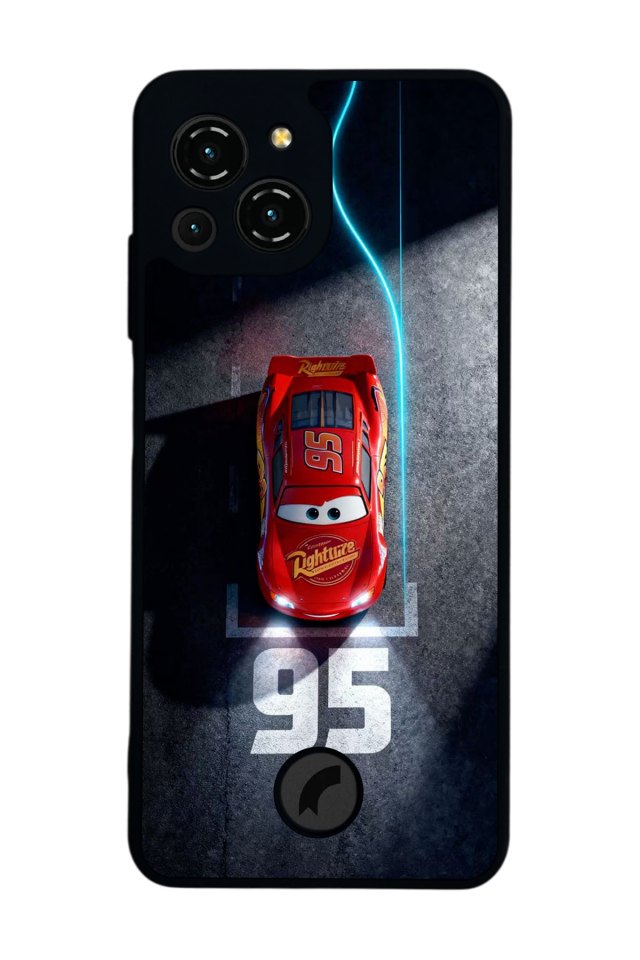 Reeder S23 Pro Max Uyumlu Simsek McQueen Tasarımlı Glossy Premium Kılıf