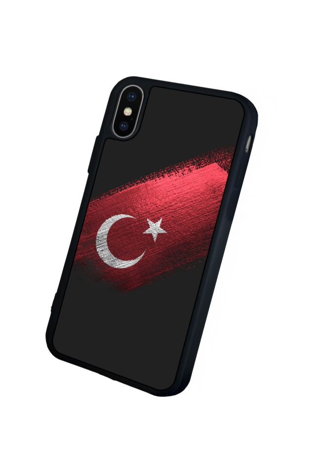 iPhone XS Max Uyumlu Türk Bayragi Tasarımlı Glossy Premium Kılıf
