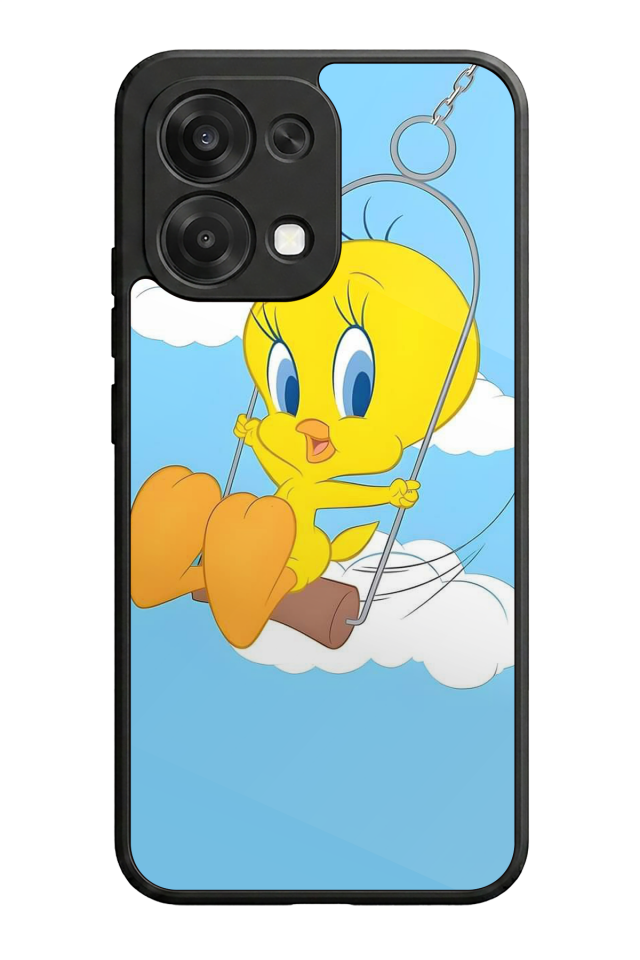 Oppo A6 Pro Uyumlu Tweety Tasarımlı Glossy Premium Kılıf