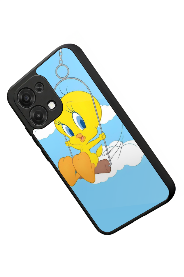 Oppo A6 Pro Uyumlu Tweety Tasarımlı Glossy Premium Kılıf