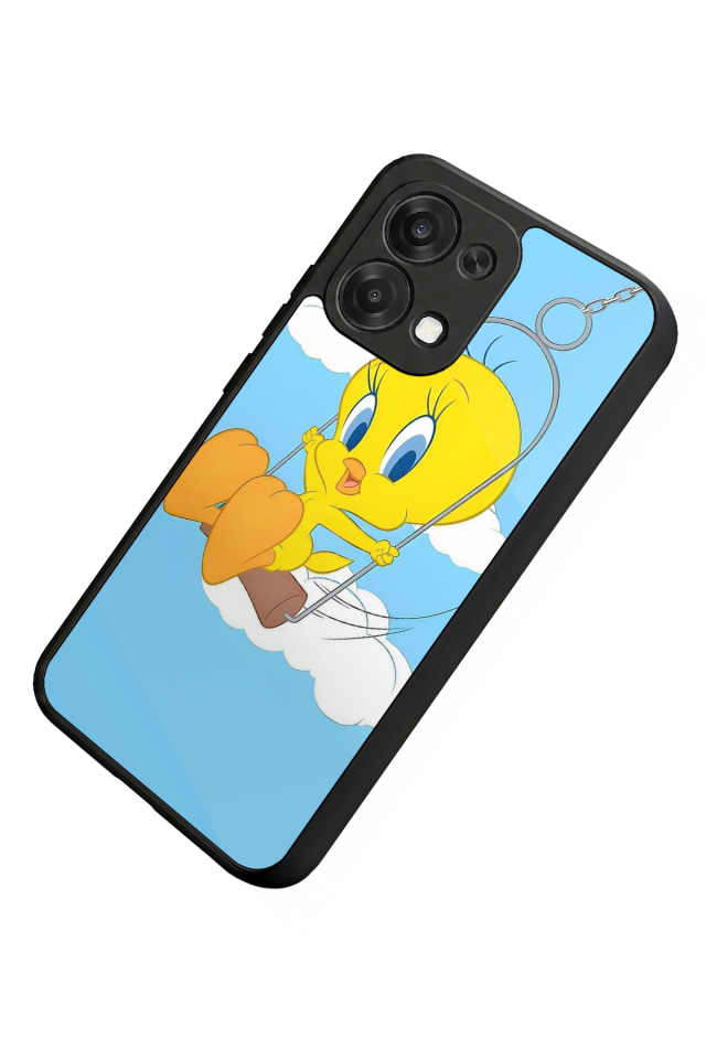 Oppo A6 Pro Uyumlu Tweety Tasarımlı Glossy Premium Kılıf