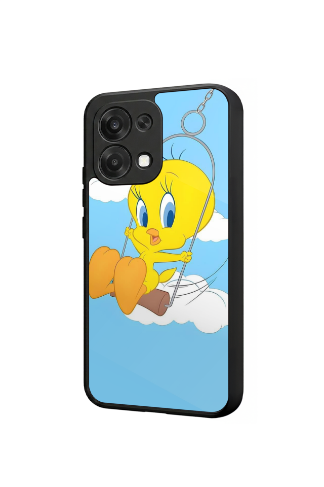 Oppo A6 Pro Uyumlu Tweety Tasarımlı Glossy Premium Kılıf