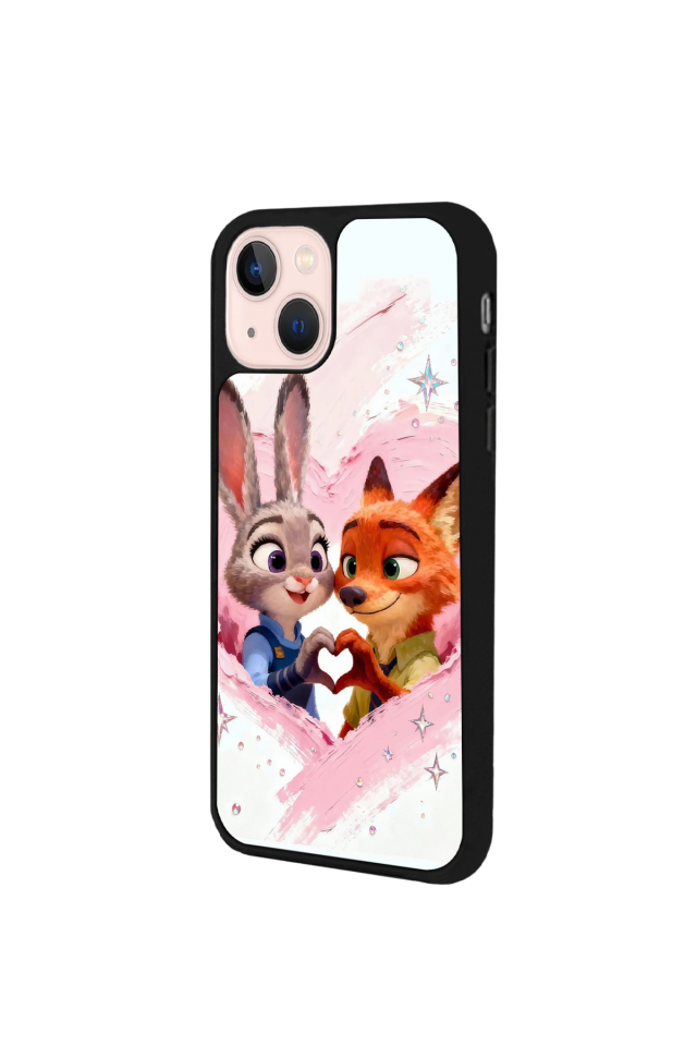iPhone 15 Uyumlu Zootropolis Tasarımlı Glossy Premium Kılıf