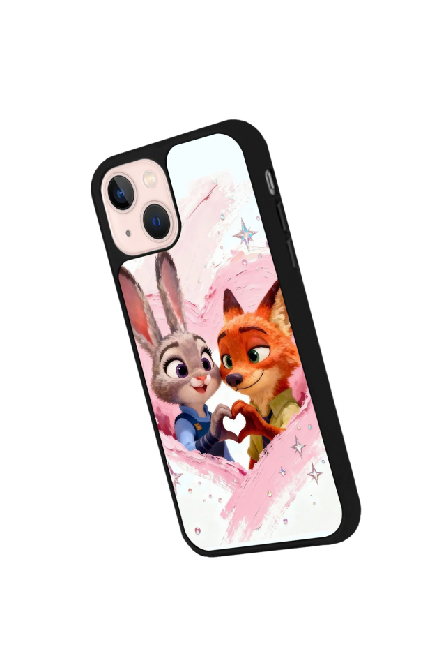 iPhone 15 Uyumlu Zootropolis Tasarımlı Glossy Premium Kılıf