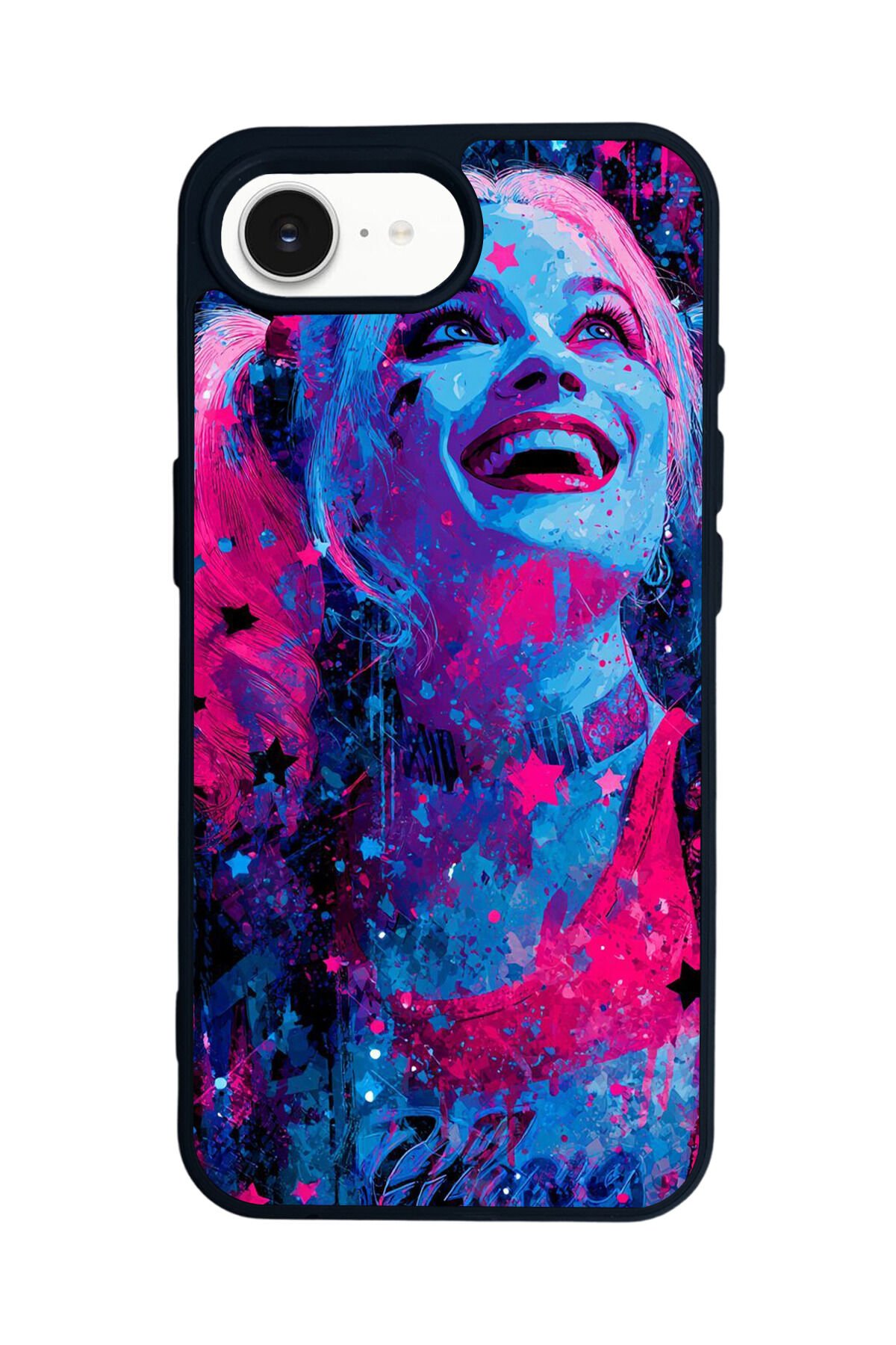 iPhone 16E Uyumlu HarleyQueen Tasarımlı Glossy Premium Kılıf