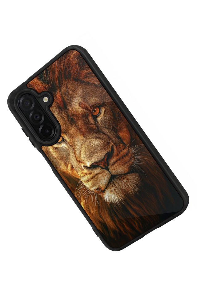 Samsung Galaxy A56 Uyumlu Aslan Tasarımlı Glossy Premium Kılıf