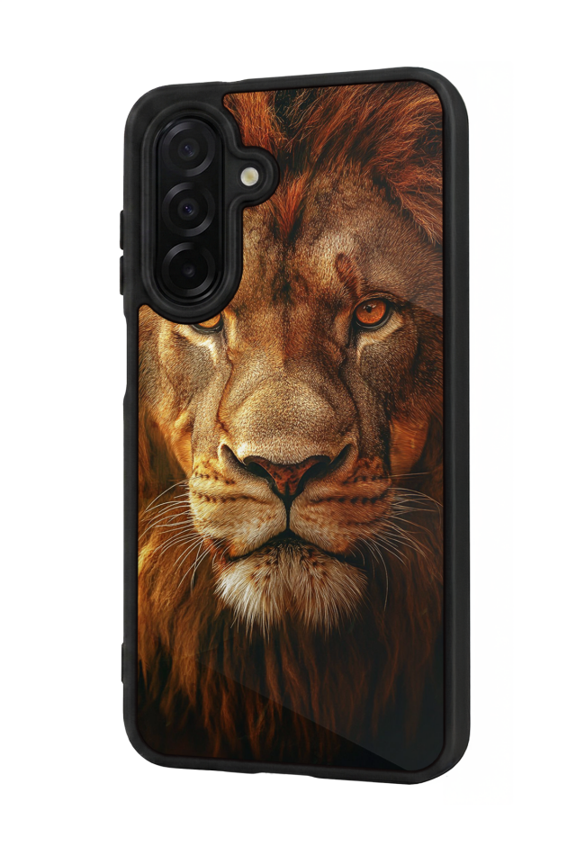 Samsung Galaxy A56 Uyumlu Aslan Tasarımlı Glossy Premium Kılıf