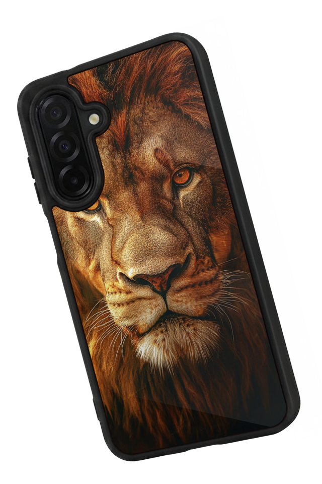 Samsung Galaxy A56 Uyumlu Aslan Tasarımlı Glossy Premium Kılıf